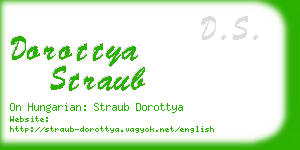 dorottya straub business card